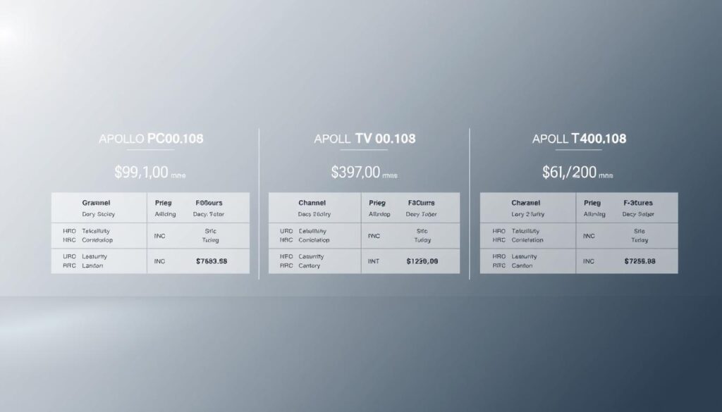 Apollo Group TV Package Comparison